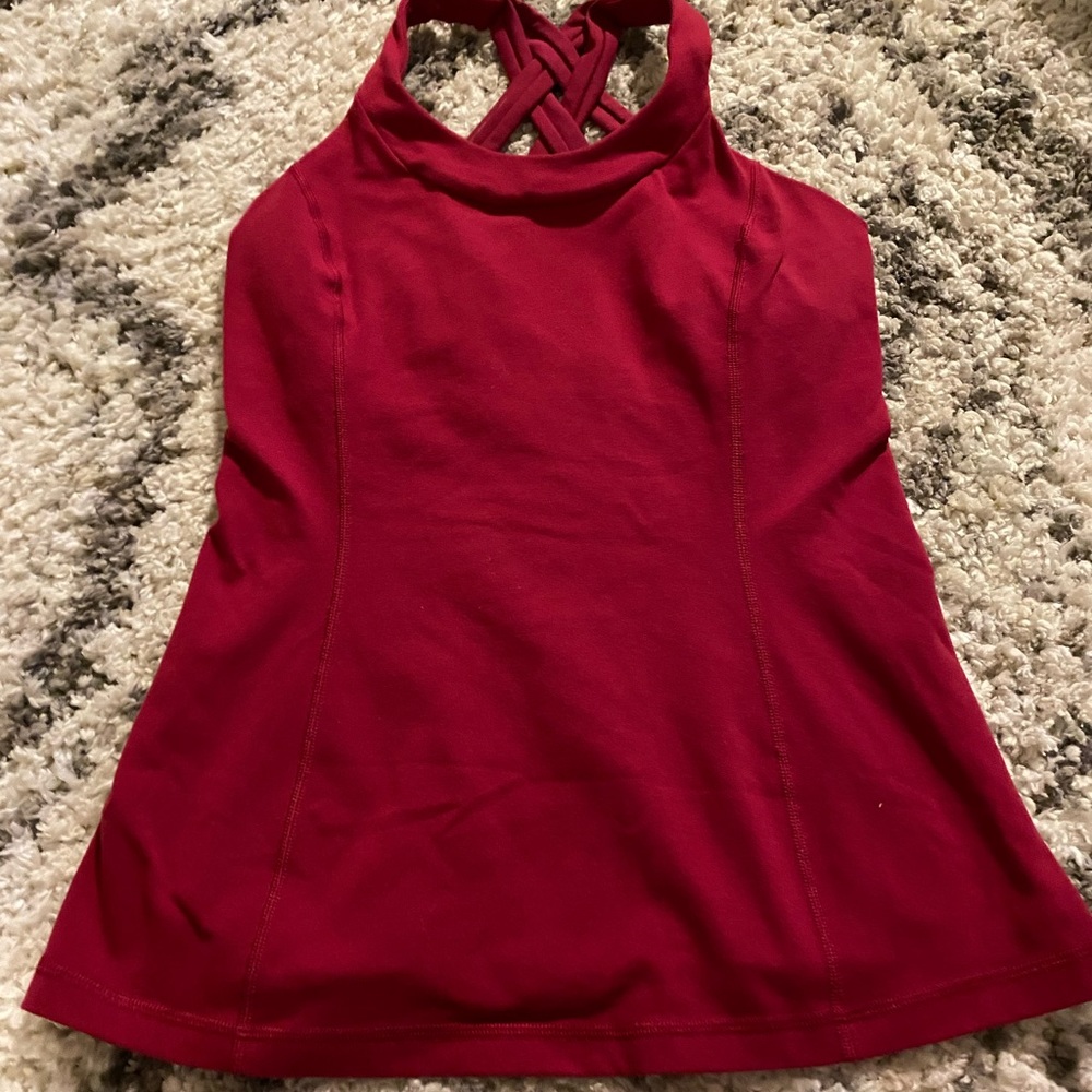 lululemon red tank top